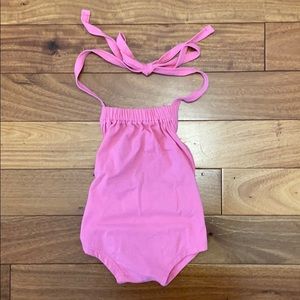 June and January hot pink halter bubble 6/12mo